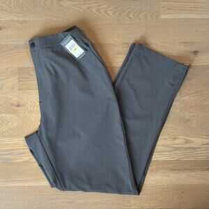 NWT Callaway Tech Stretch Golf Pants Performance Gray Zip Ankle Mens Medium
